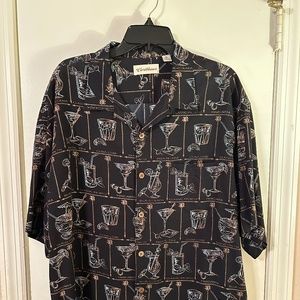 Silk short sleeve Caribbean shirt